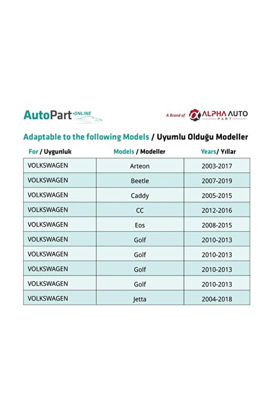 Audi, Volkswagen, Fiat, Seat, Skoda için Vites Halat Klips