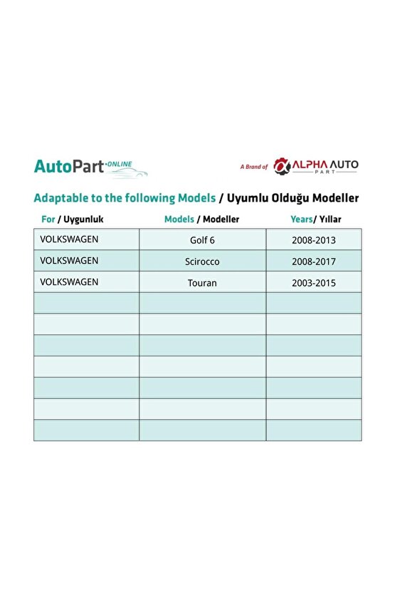 Audi, Skoda, Seat, Volkswagen için Torx Uyumlu Davlumbaz TX25 Vidası