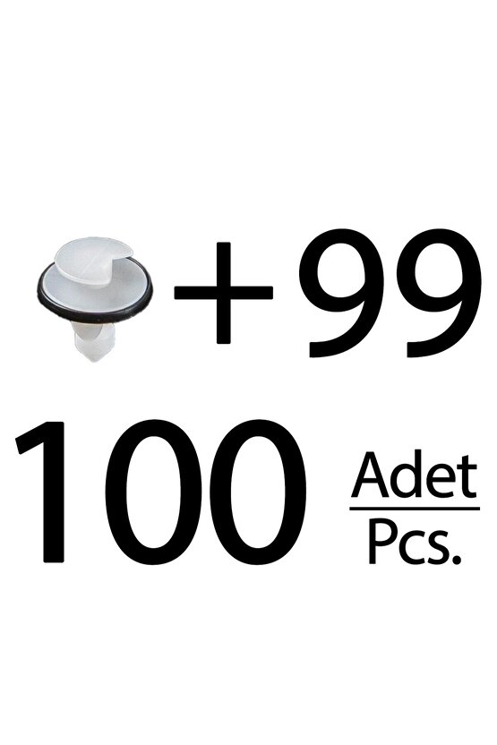 Citroen, Fiat, Ford, Peugeot, Renault için Döşeme Klips-100lü