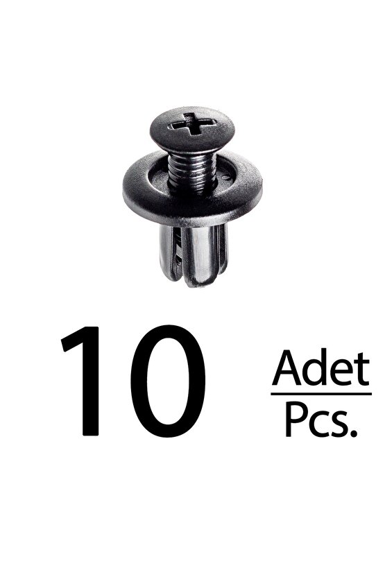 Hyundai Accent Elantra Santa Fe Sonata Tucson Mazda için Davlumbaz ve Tampon Klips- 10 Adet