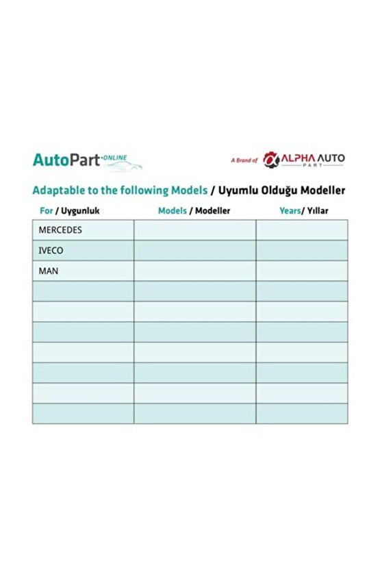 Mercedes E Class W201 için Bagaj Kilit Yayı