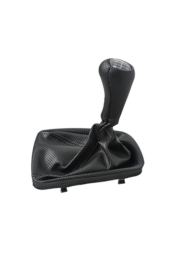 BMW 3 Serisi E46 için Vites Topuzu ve Körüğü - 5 Vites - Noktalı - Logosuz