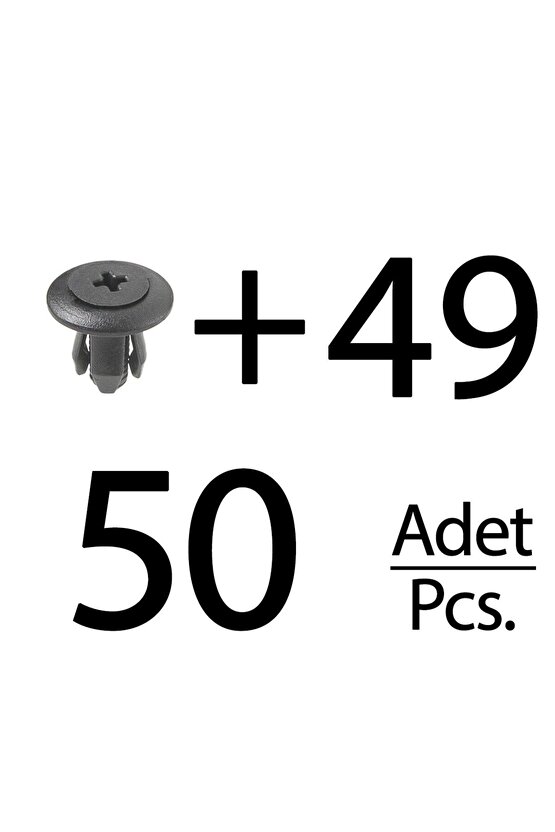 Ford, Mazda, Kia, Honda için Davlumbaz Klips- 50li