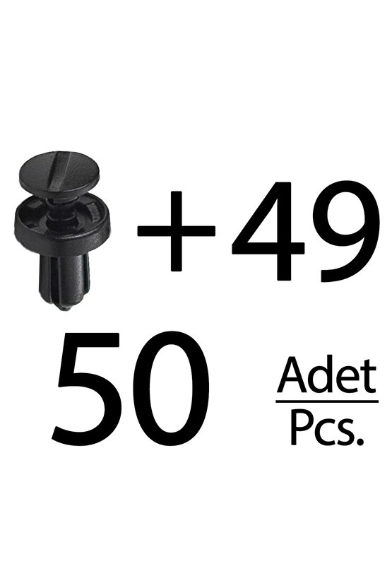 Fiat Panda, Punto, Clio 3 için Davlumbaz Klips- 50li