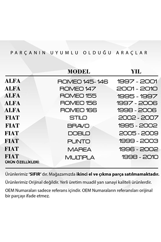 Fiat Doblo,punto,alfa Romeo 155 Için Yağ Karter Tapası - Pullu
