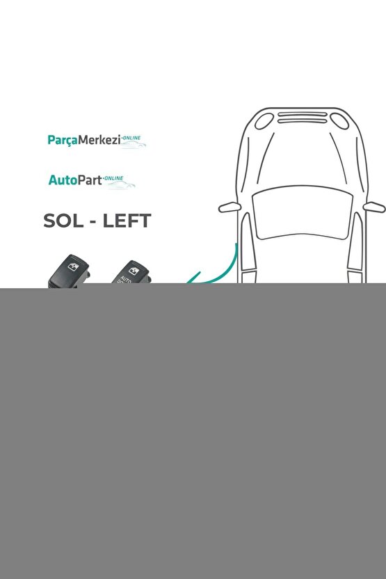 Fiat Doblo,Fiorino için Cam Düğmesi Açma Kapağı-Tırnaklı