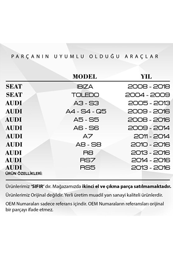 Volkswagen Caddy, Passat, Golf, Tiguan Için Uyumlu Egr Çek Valfi