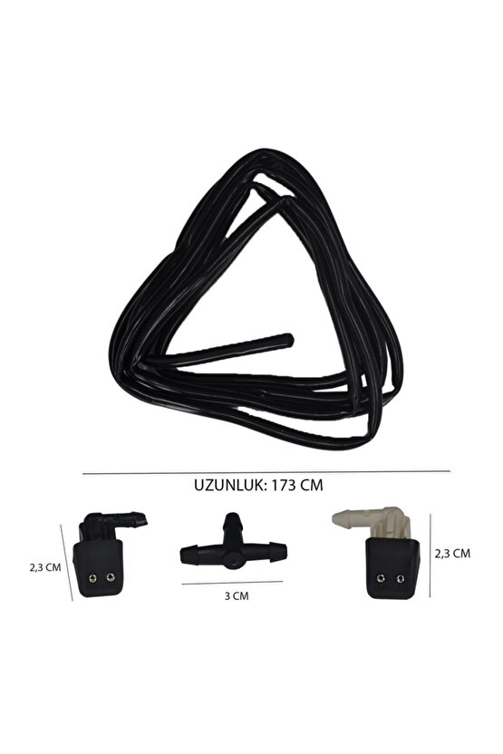 Renault R9, R11, R21 Için Su Fıskiye Memesi Hortum Seti