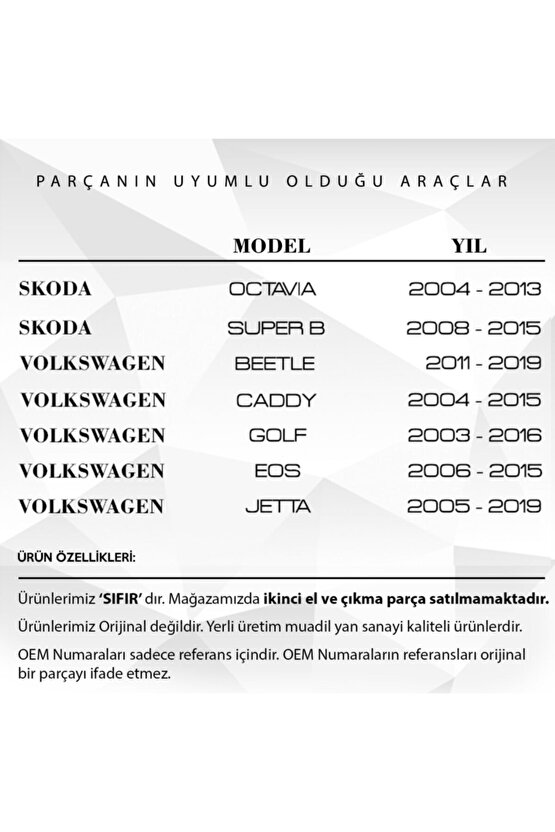 Vw Golf, Audi A3, Seat Leon, Skoda Için Su Borusu T Dağıtıcı