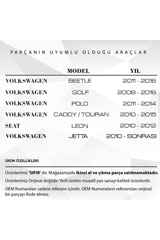Vw Polo, Audi A3, Skoda, Seat Için Yağ Soğutucu Conta 1.2 Tsı