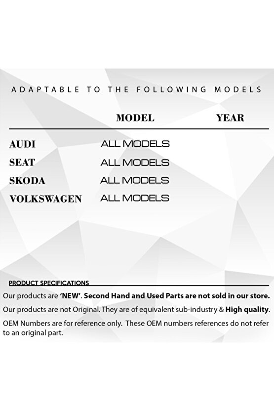 Audi, Seat, Skoda, Volkswagen Için Yağ Soğutucu Contası 2li