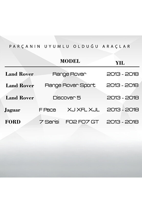 Land Rover Range Rover,jaguar Xj Xfl Xjl F-pace Için Kapı Vakum Dişlisi