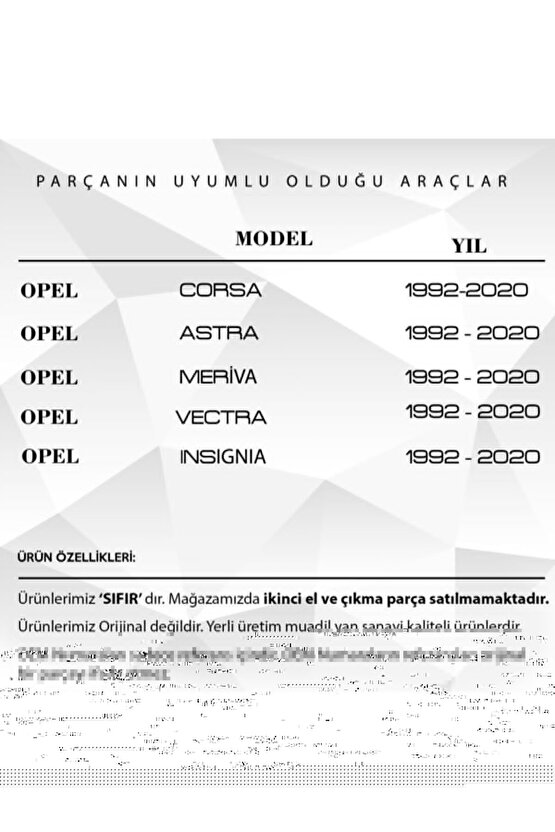 2 Adet Opel Corsa, Astra, Meriva, Vectra, Insignia Için Güneşlik Ayağı