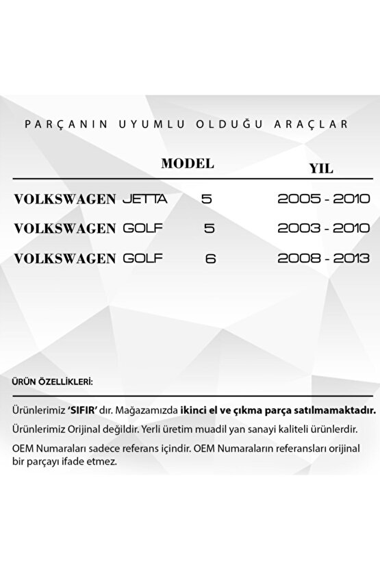 Vw Jetta 5,golf 5-6 Için Sol Ön Cam Açma Düğme Çerçevesi- Siyah