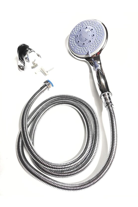 Fonksiyonlu Banyo Duş Başlığı Seti Fiskiyesi Telefonu