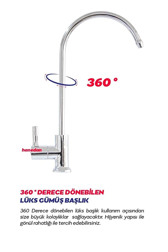 Su Arıtma Cihazları Için Ankastre Lüks Musluk Aç-kapa Model Arıtma Bataryası Arıtma Musluğu - 2 Yıl