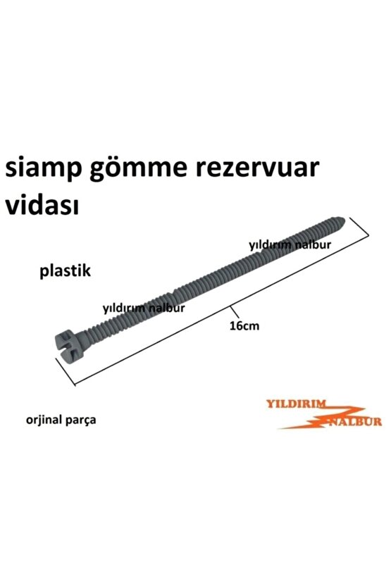 2 Adet Siamp Gömme Rezervuar Buton Vidası Düğme Basma Vidası Sabitleme - Vida