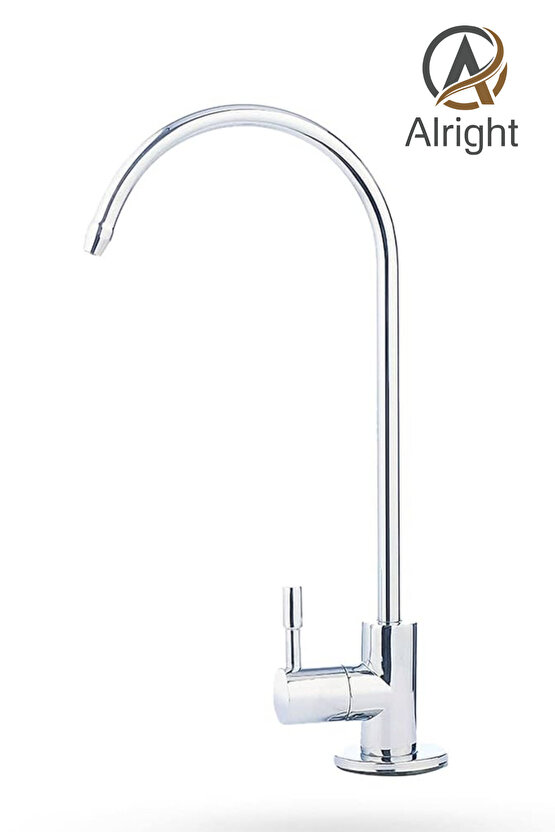 Gümüş Lüx Arıtma Musluğu Paslanmaz Çelik Musluk Tüm Markalar İle Uyumludur (Purification Tap)