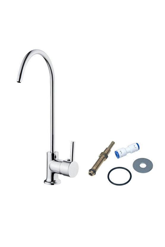 18-10 Krom Nikel Çelik Reverse Osmosis Musluk 2 Yıl Değişim Garantili Çelik Arıtma Musluğu