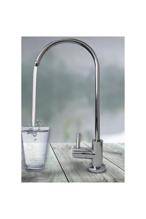 Çelik Gövdeli Su Arıtma Musluğu Tezgah Üstü