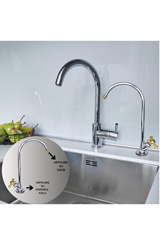 STANDART YILDIZ MODEL SU ARITMA MUSLUĞU(ALTIN RENK DETAYLI)