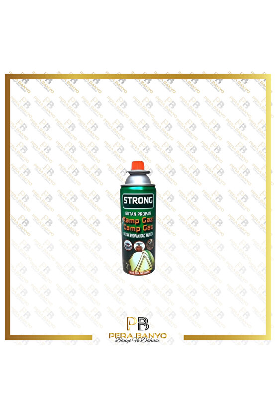 6 Adet Strong Bütan Propan Kamp Ocak Gazı Valfli Pürmüz Kartuşu 400 ml