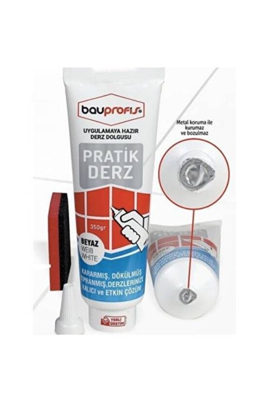 Derzmatik Beyaz Hazır Derz Dolgu 350 Gr Gaga Uçlu - DRZ-359