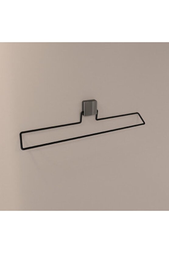 Decorev Süper Yapışkanlı Metal Yapıştırıcılı Siyah Uzun Havluluk Dc-5061