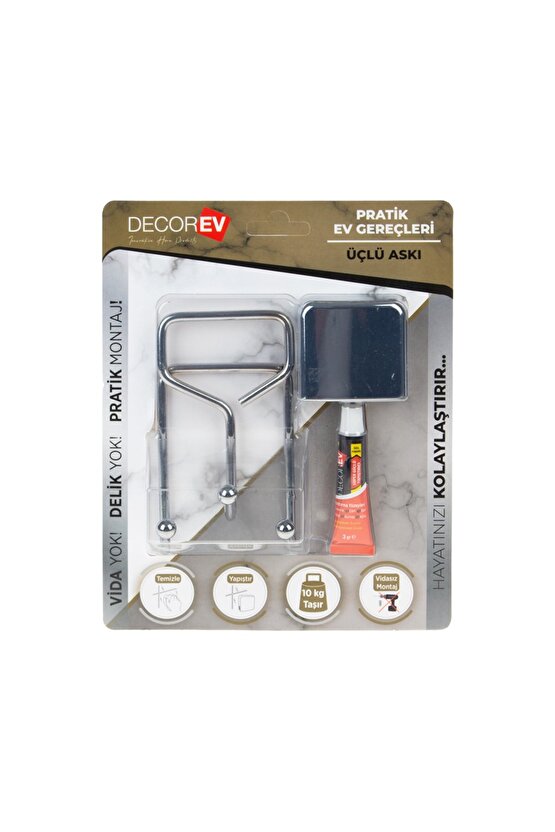 V Askı Metal Krom Üçlü Dc-4773 7737