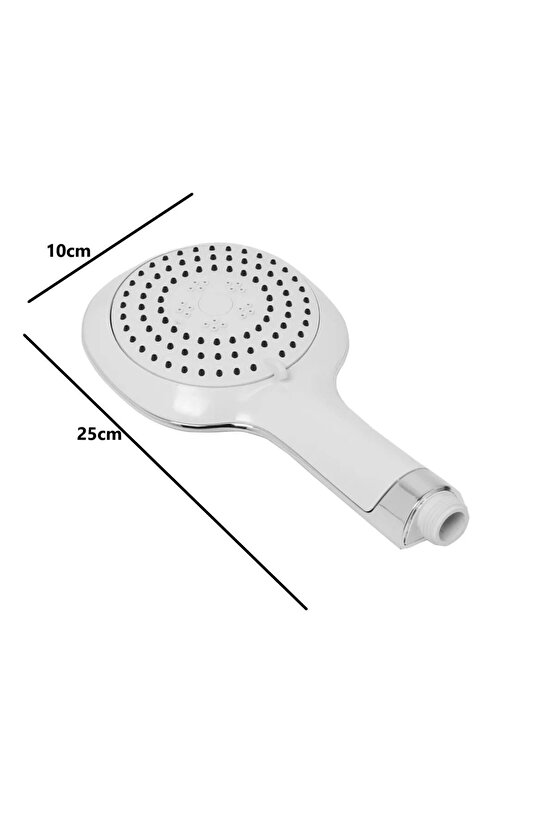 Beyaz Lüx Tepe Yağmurlama Duş Seti Robotu Tepe Duş Başlığı Ve El Duşu
