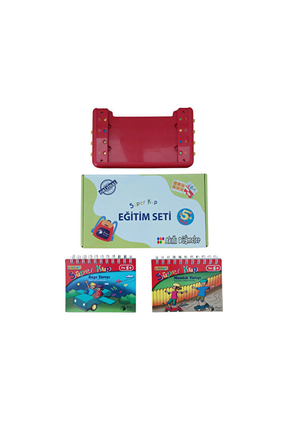 Akıllı Düğmeler - SüperKUP 5+ Yaş Başlangıç Seti- Sayı Yarışı + Mantık Yarışı
