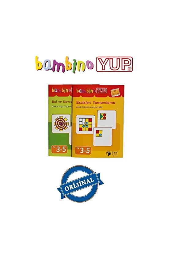 BambinoYUP 3-5 Yaş Dikkat Yoğunlaştırma Seti Kitapları (Kontrol Kutusu Dahil Değildir)