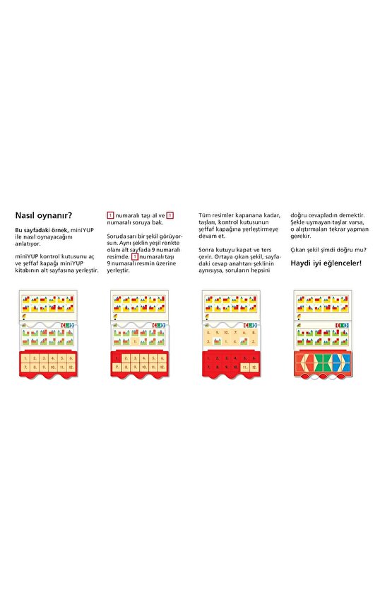 MiniYUP 6+ Yaş Zeka Geliştirme Kitapları (Kontrol Kutusu Dahil Değildir)