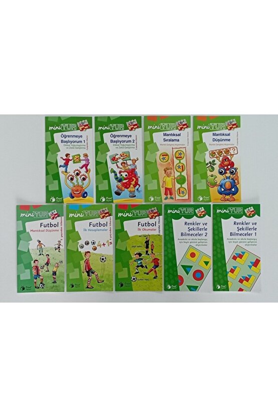 Miniyup 4-6 Yaş Okul Öncesi Eğitim Seti - (9 Kitap + 1 Kontrol Kutusu)