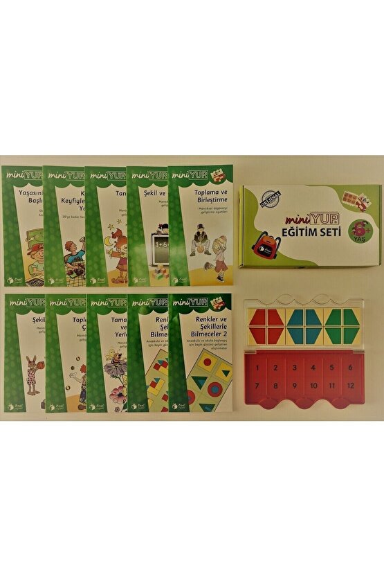 Miniyup Eğitim Seti 6+ Yaş Matematiksel Zeka Ve Görsel Dikkat 10 Kitapçık + 1 Kontrol Kutusu