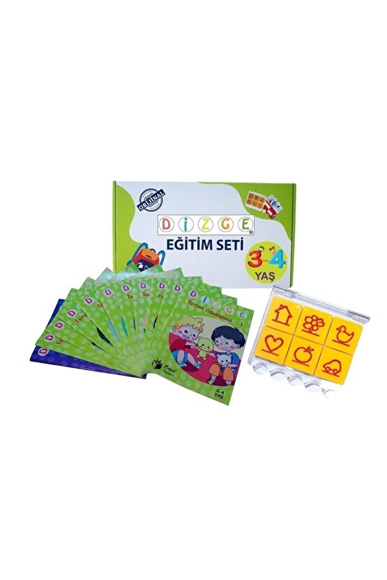 Dizge 3-4 Yaş Görsel Ve Işitsel Zeka Geliştirici Set (11 KİTAPÇIK 1 BAMBİNOYUP KONTROL KUTUSU)