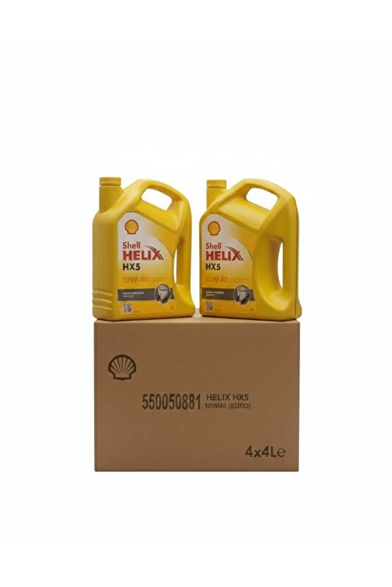 Helix HX5 SN 10W-40 4 Litre Motor Yağı 4 ADET