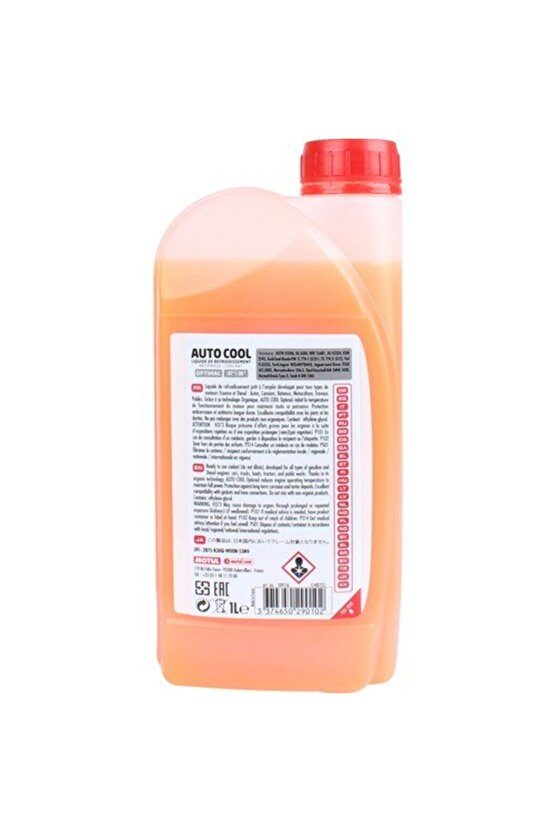 Auto Cool Optımal Antifiriz Turuncu Organik (-37) 1lt