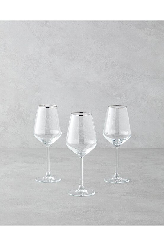 Gleam Cam 3lü Kadeh 350 ml Silver