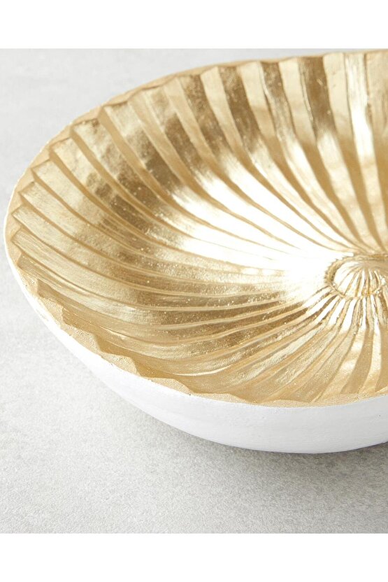 Sea Shells Dekoratif Tabak Gold 24,5x20,5x5,8cm