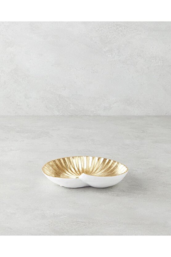 Sea Shells Dekoratif Tabak Gold 24,5x20,5x5,8cm