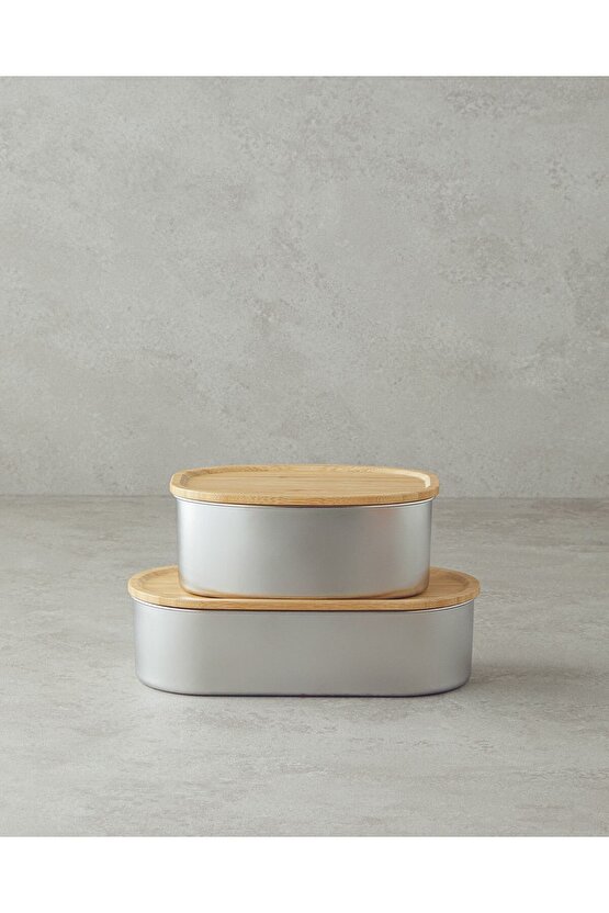 Nador Paslanmaz Çelik Lunch Box 550 ml Silver