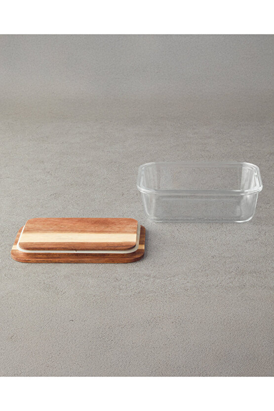 Mile Borosilikat Saklama Kabı 1040 ml Şeffaf