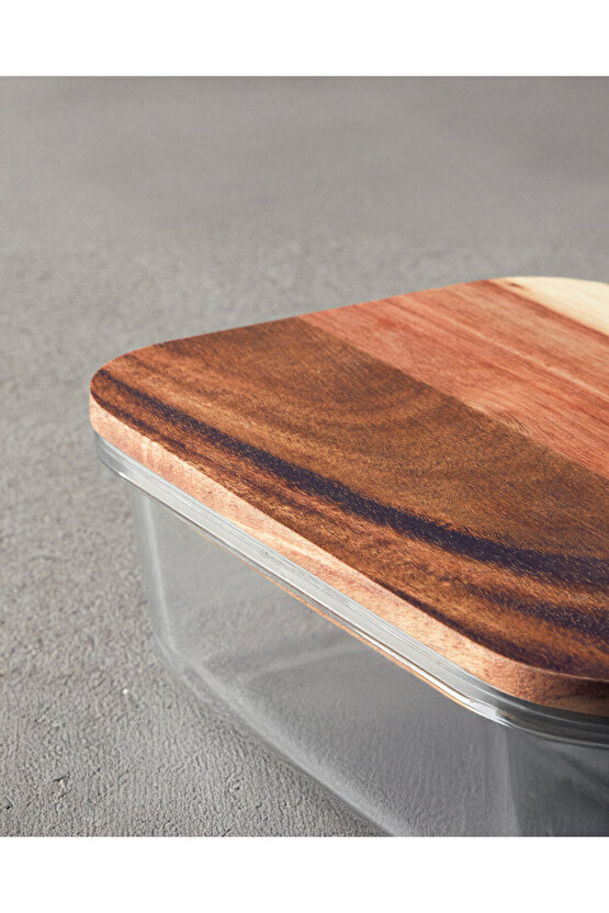 Mile Borosilikat Saklama Kabı 1040 ml Şeffaf