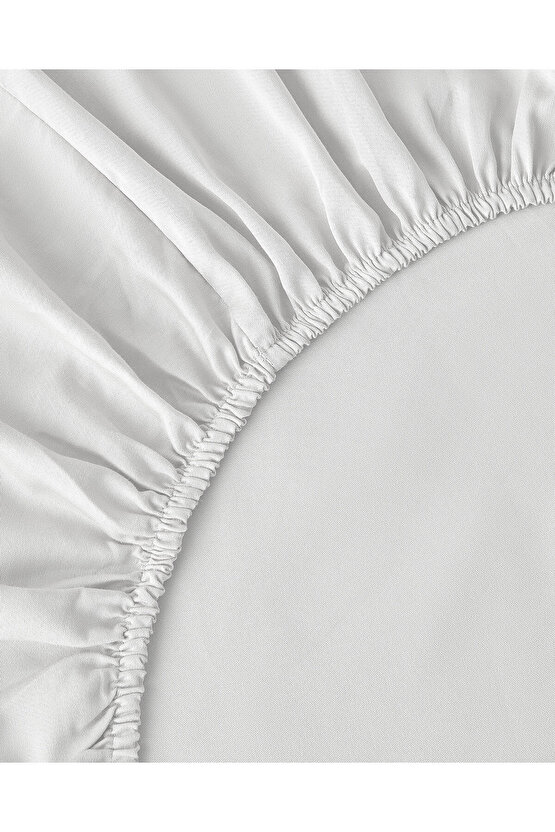 Royal Scroll Jakarlı Pamuk Saten King Size Nevresim Takımı 240x220 cm Beyaz