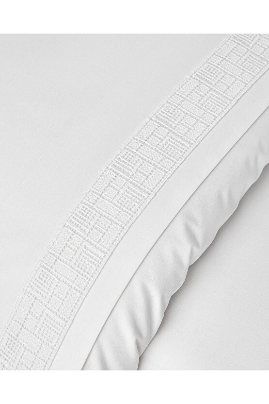 Imperial Lace Güpürlü Oxford King Size Nevresim Takımı 240x220 cm Beyaz