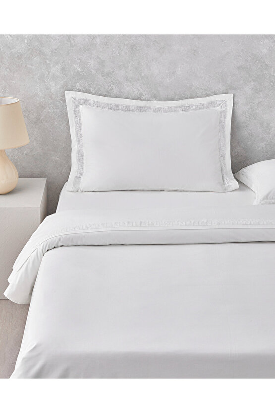 Imperial Lace Güpürlü Oxford King Size Nevresim Takımı 240x220 cm Beyaz