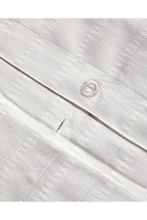 Diamond Tek Kişilik Nevresim Takımı Beyaz