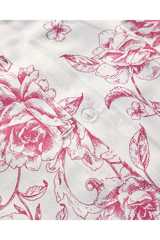 Rosey Violen Çift Kişilik Nevresim Takımı Pembe