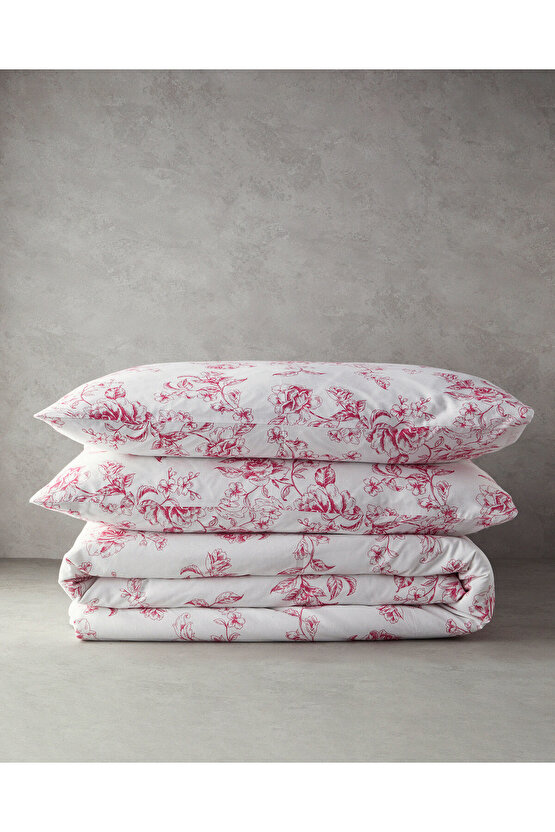 Rosey Violen Çift Kişilik Nevresim Takımı Pembe